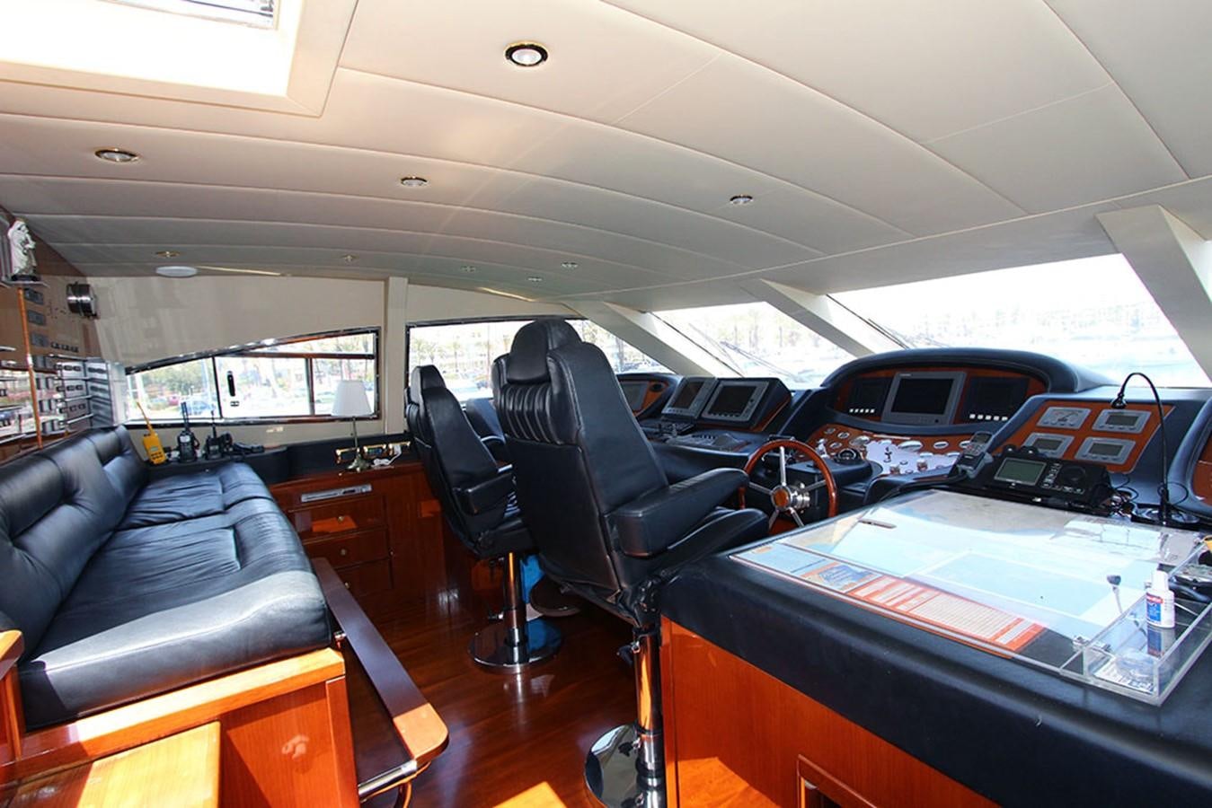 inside of a car aboard MARIA JOSE Yacht for Sale