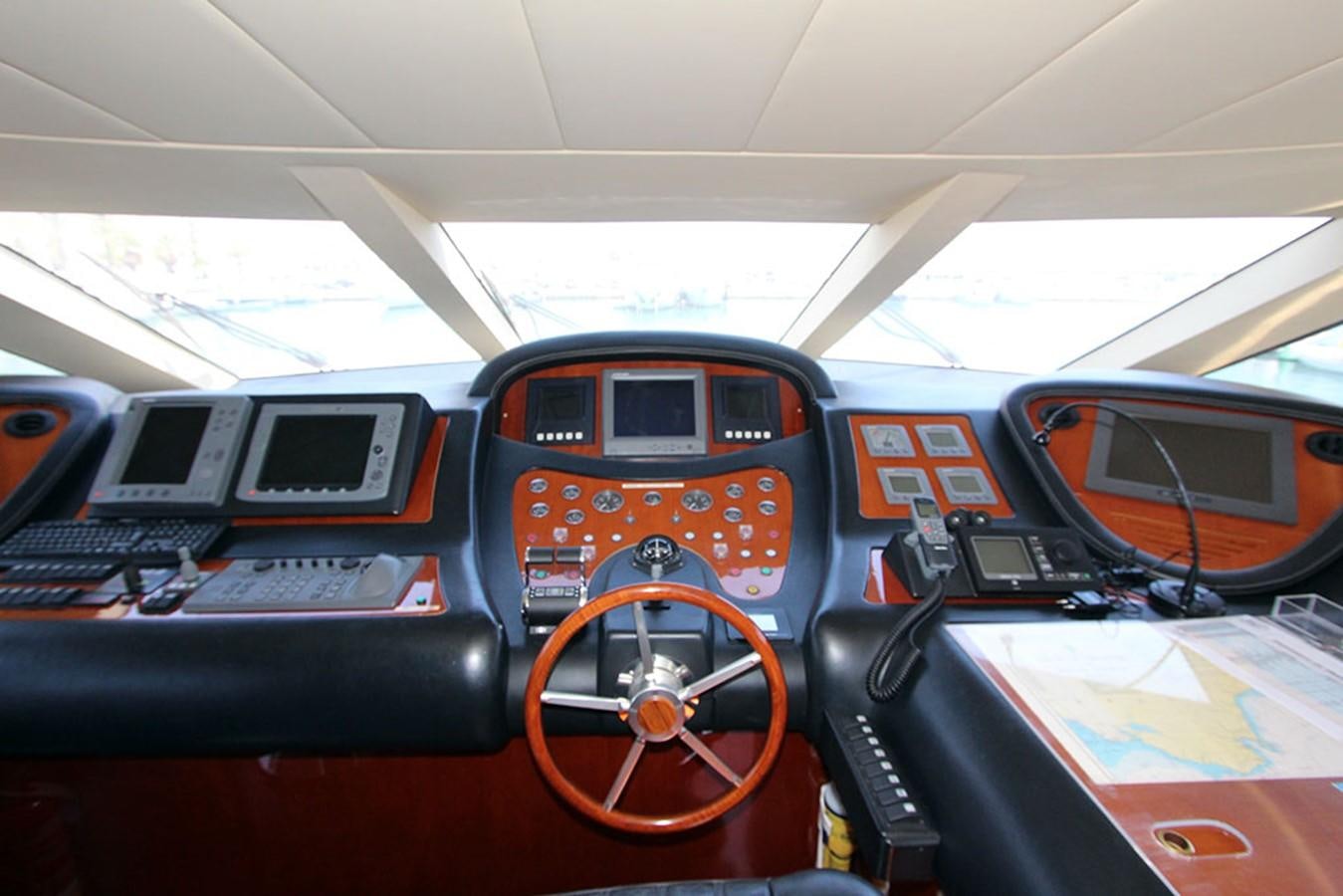 inside of a car aboard MARIA JOSE Yacht for Sale