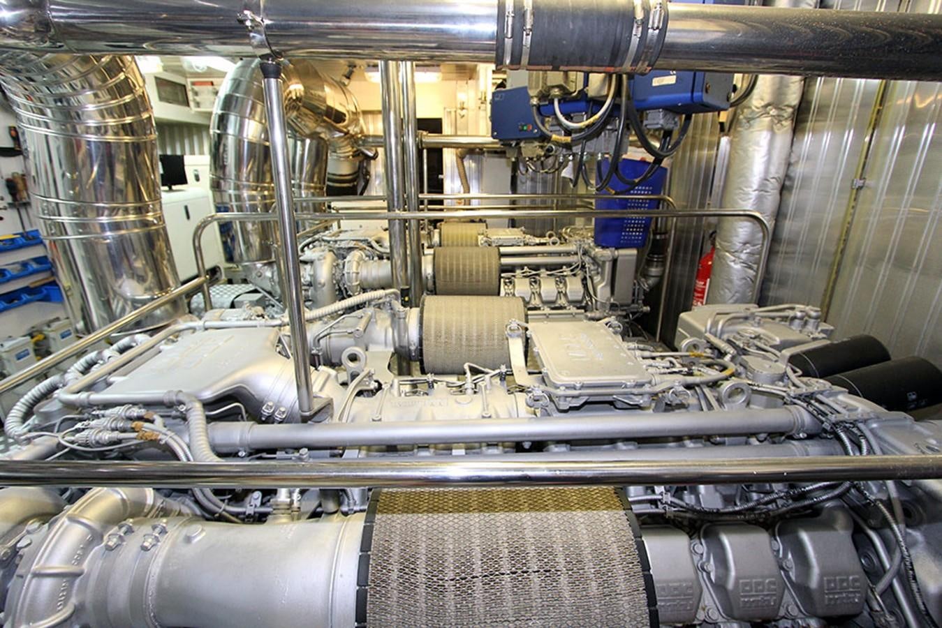 a large machine with many wires aboard MARIA JOSE Yacht for Sale