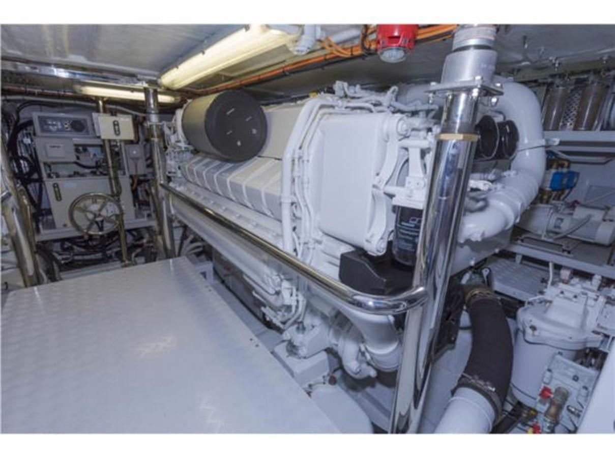 a machine with a large metal pipe aboard FRANCESCA Yacht for Sale