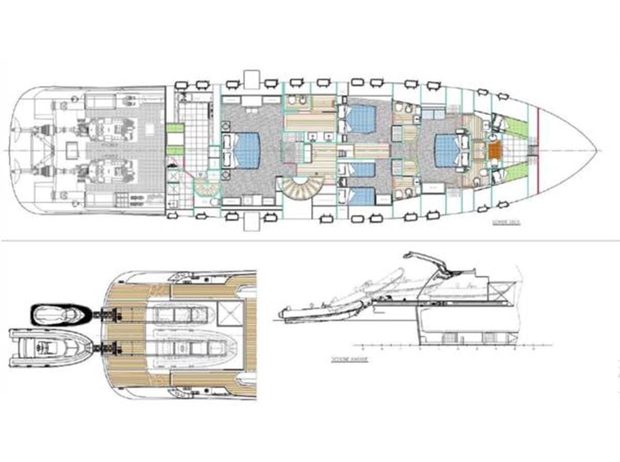 diagram aboard FRANCESCA Yacht for Sale