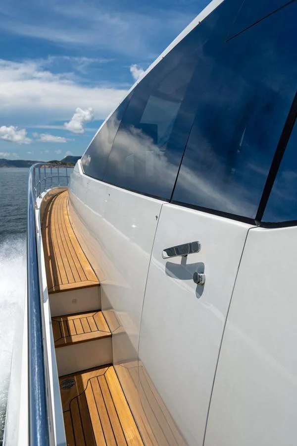 a boat on the water aboard AQUARIUS Yacht for Sale
