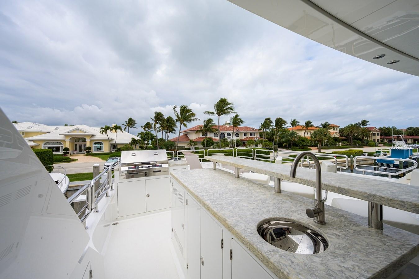 a view of a city from a balcony aboard ZEPHYR Yacht for Sale