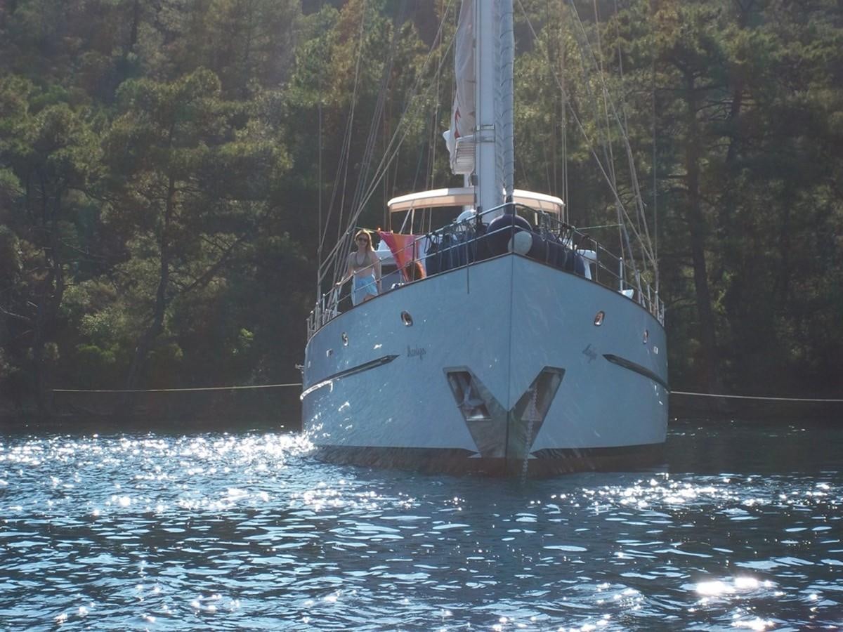a boat with a group of people on it aboard ADEVIYE Yacht for Sale