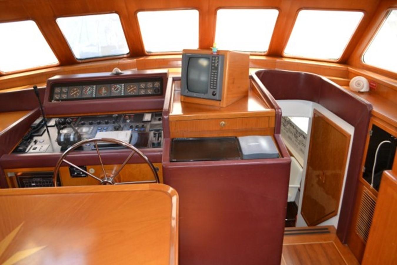 a few old radio's on a table aboard ADEVIYE Yacht for Sale