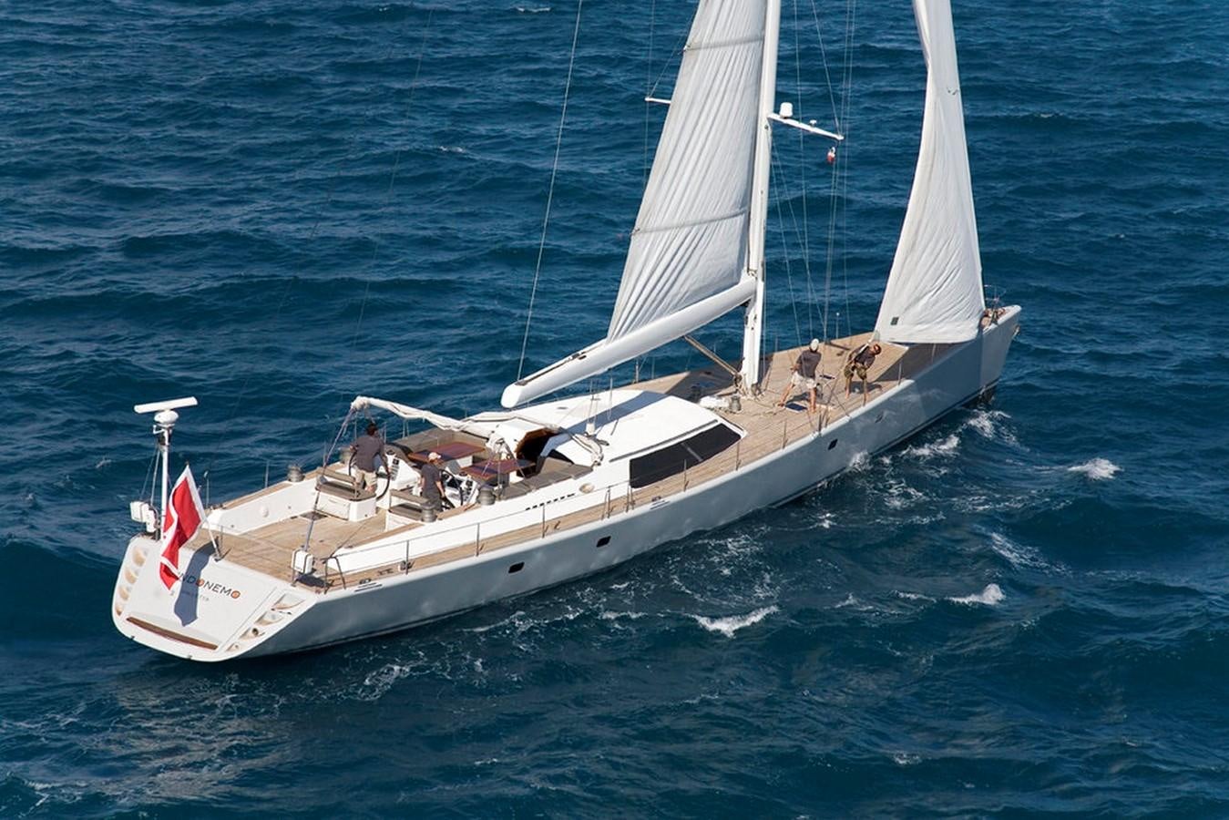 a sailboat on the water aboard SINDONEMO Yacht for Sale