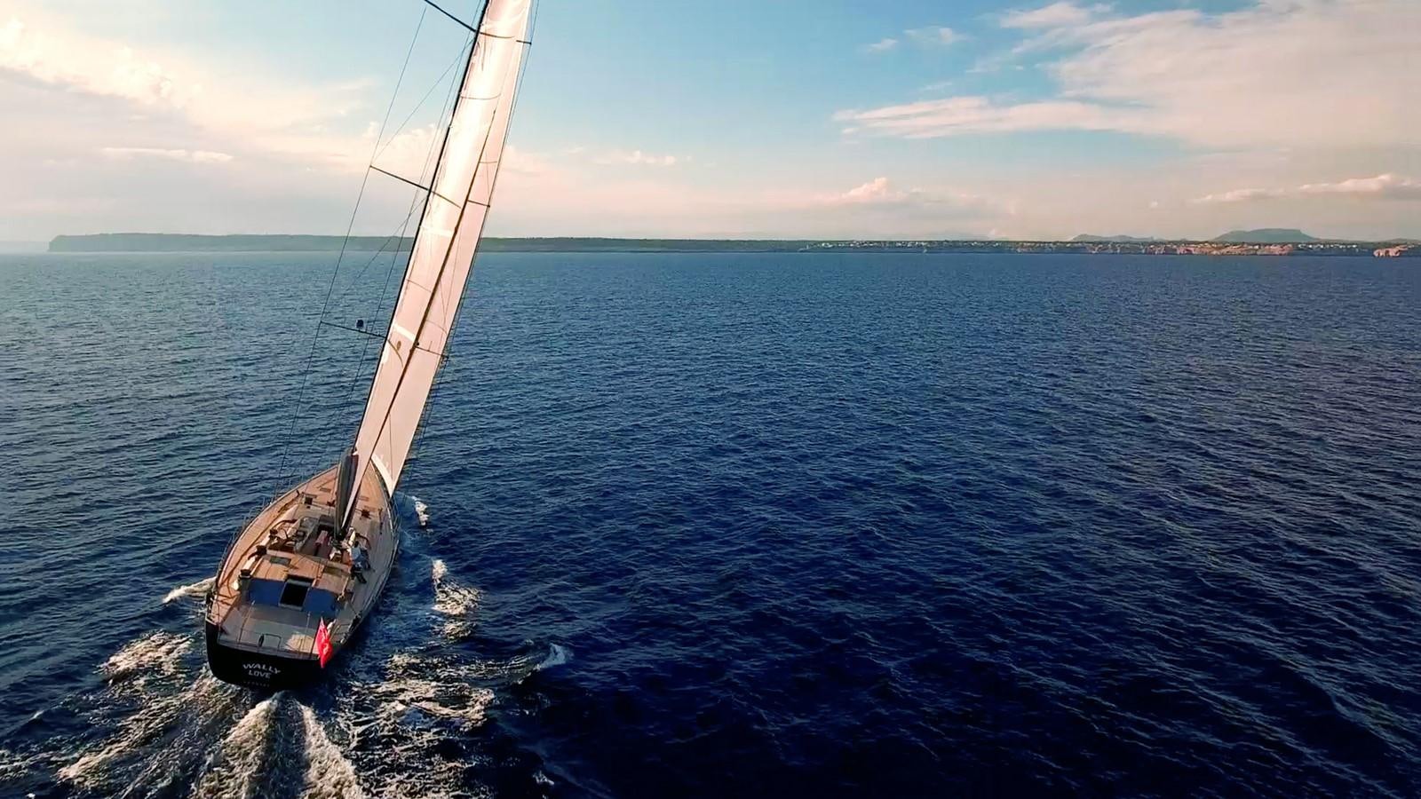 a boat on the water aboard WALLY LOVE Yacht for Charter