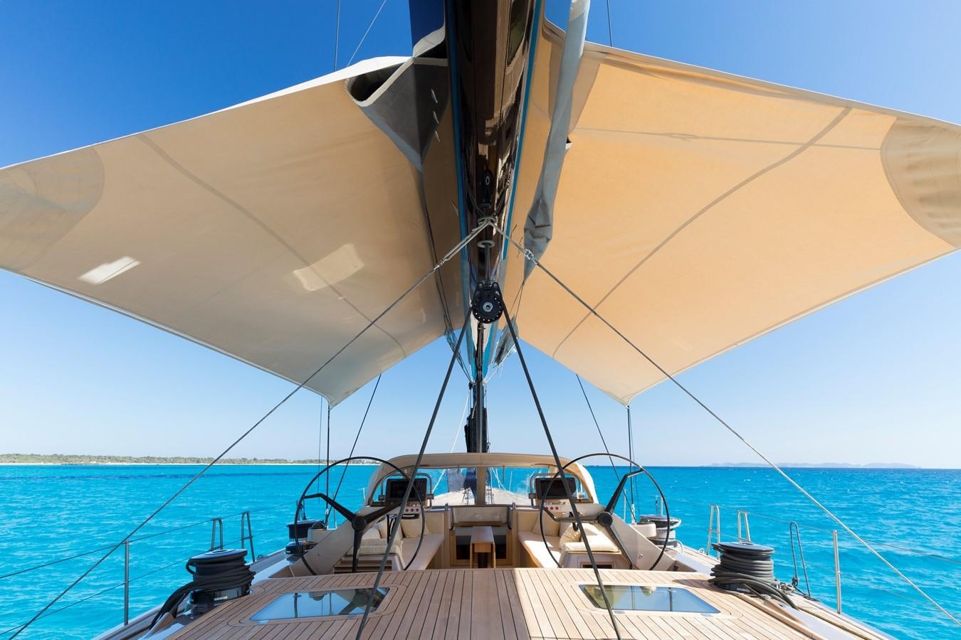 a boat on the water aboard WALLY LOVE Yacht for Charter