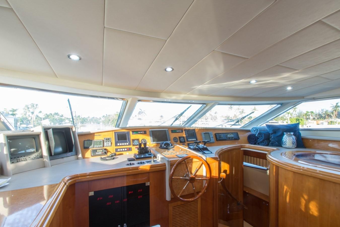 a room with a table and chairs aboard NO NAME AZIMUT 100 JUMBO Yacht for Sale