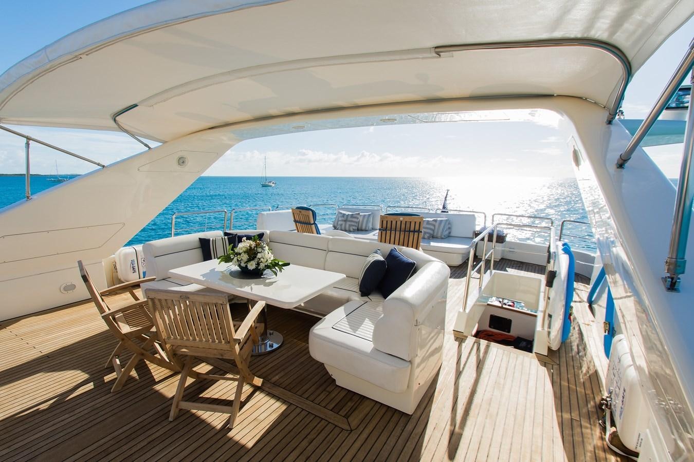 a boat on the water aboard NO NAME AZIMUT 100 JUMBO Yacht for Sale