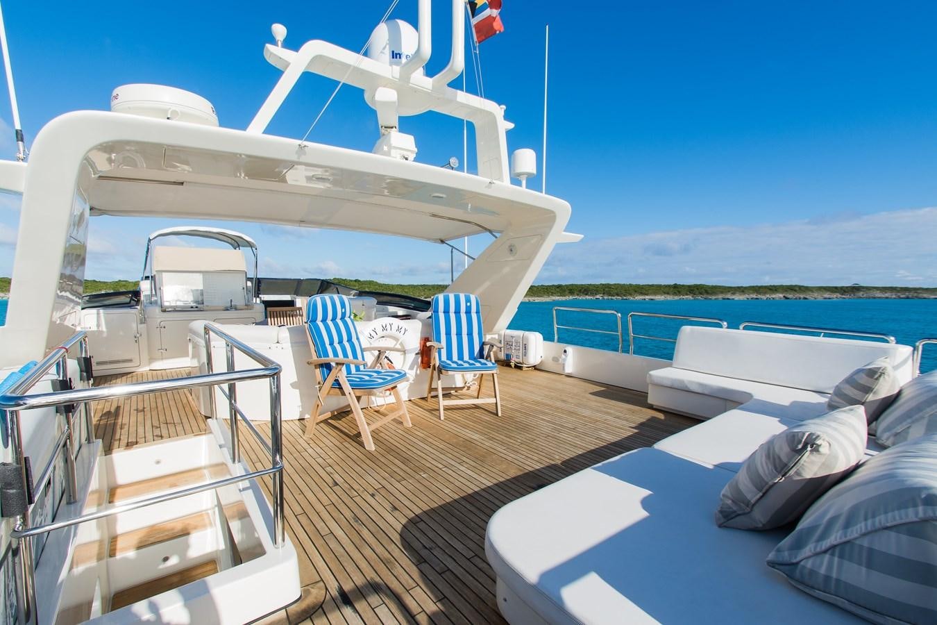 a boat on a deck aboard NO NAME AZIMUT 100 JUMBO Yacht for Sale