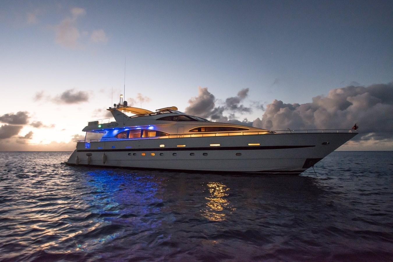 a boat on the water aboard NO NAME AZIMUT 100 JUMBO Yacht for Sale