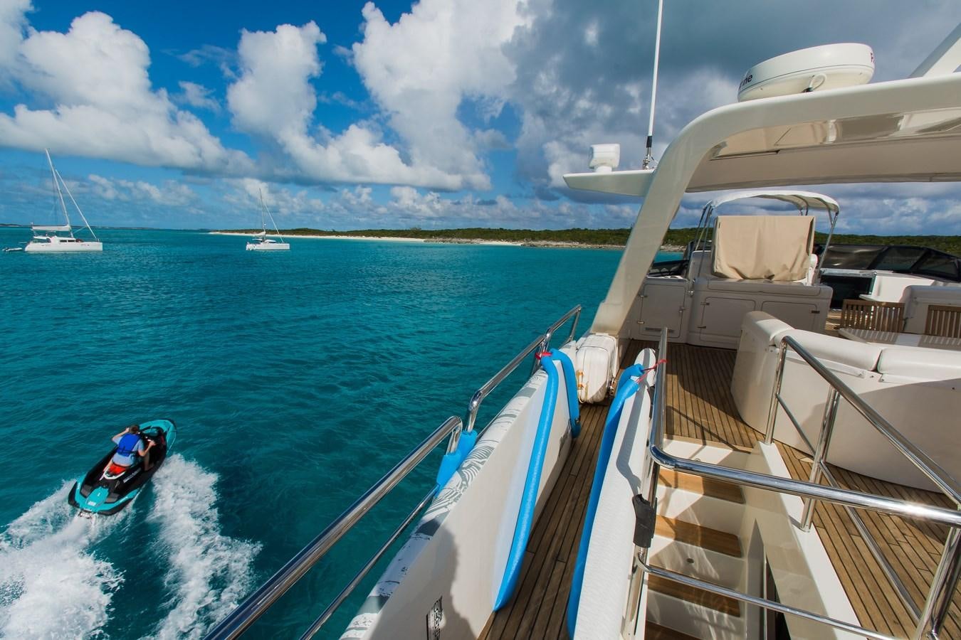 a boat on the water aboard NO NAME AZIMUT 100 JUMBO Yacht for Sale