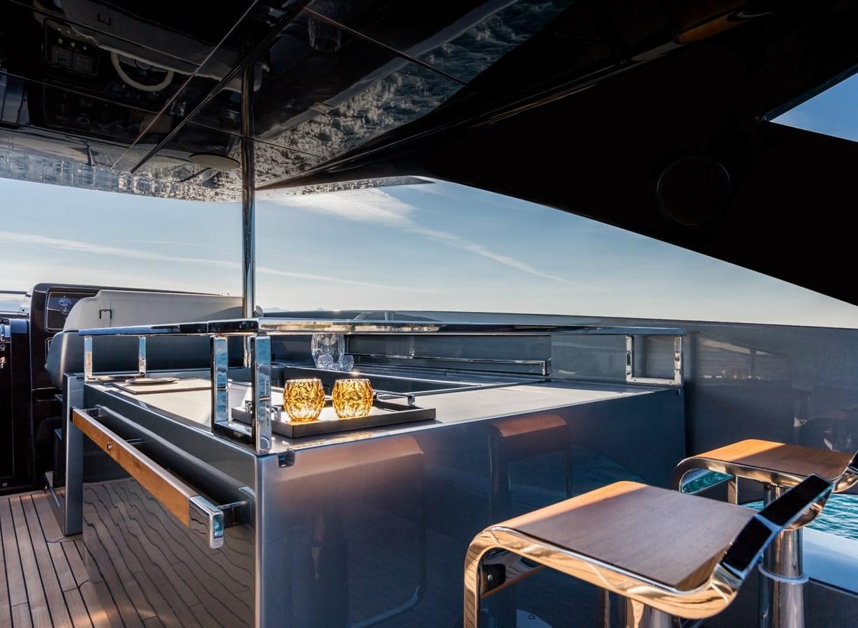 a large metal bar with a large metal bar on the top aboard BESO Yacht for Sale