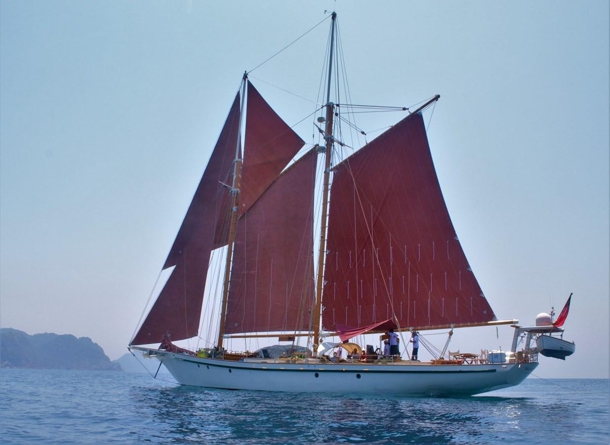 a sailboat on the water aboard DALLINGHOO Yacht for Sale