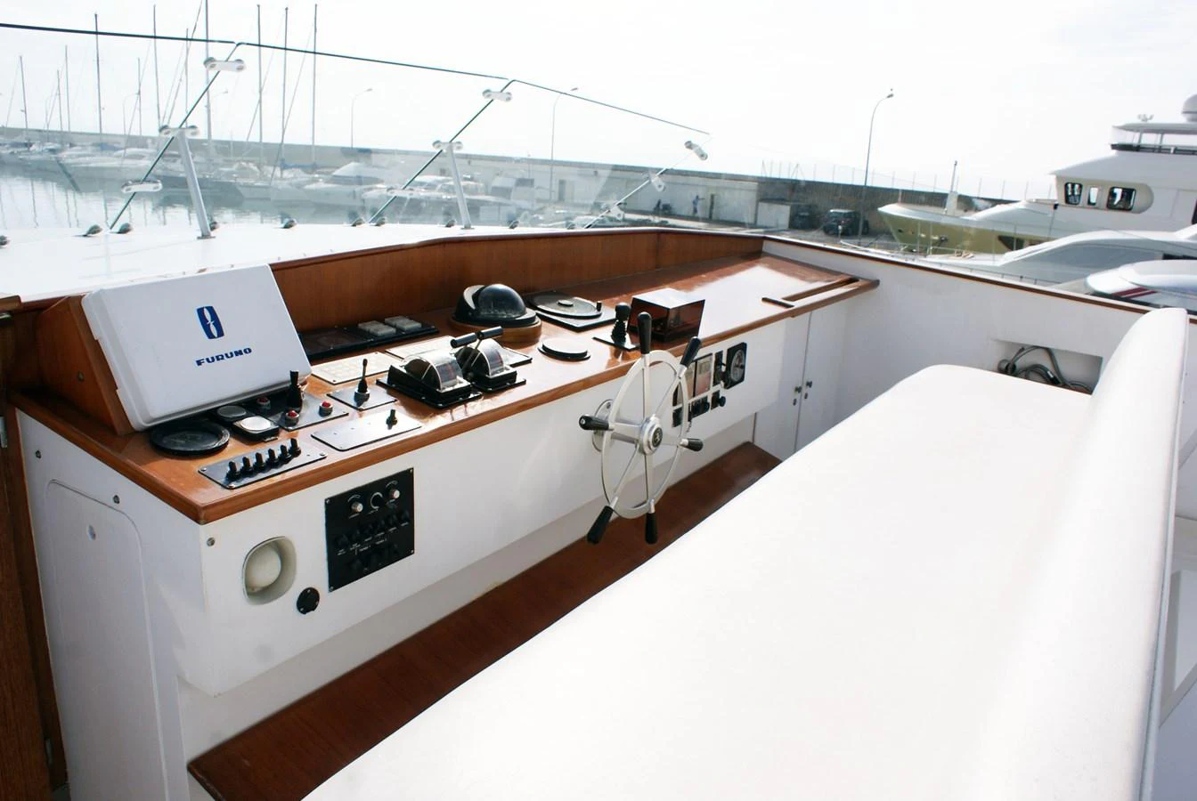a boat with a large machine aboard LUC AN Yacht for Sale