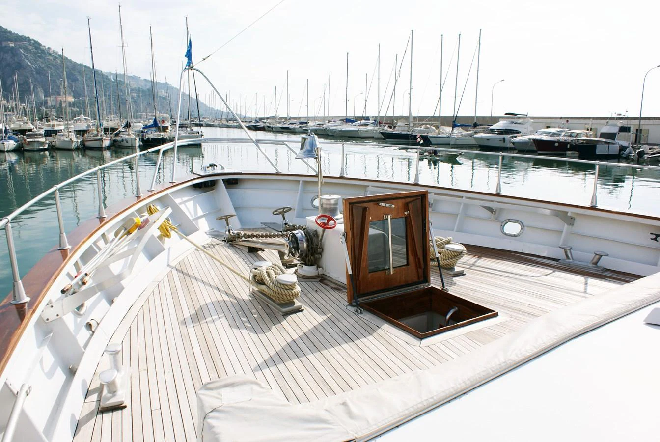 a boat on the water aboard LUC AN Yacht for Sale
