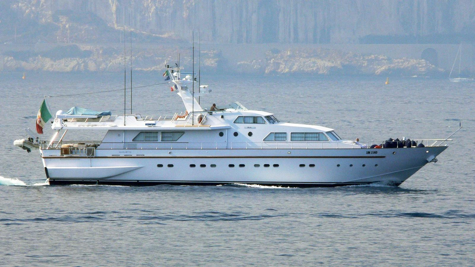 a boat in the water aboard LUC AN Yacht for Sale