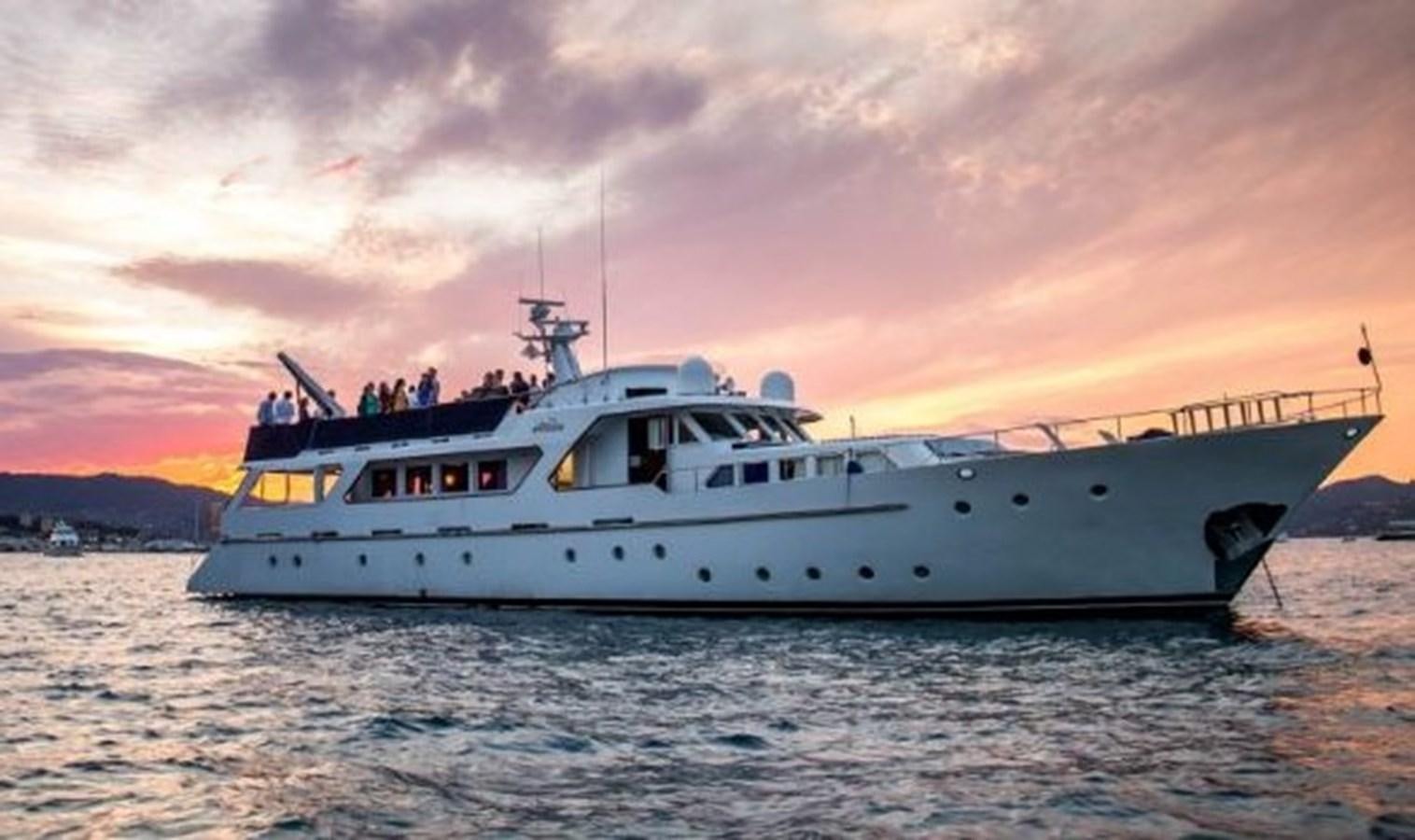 a boat on the water aboard MISS EVA Yacht for Sale