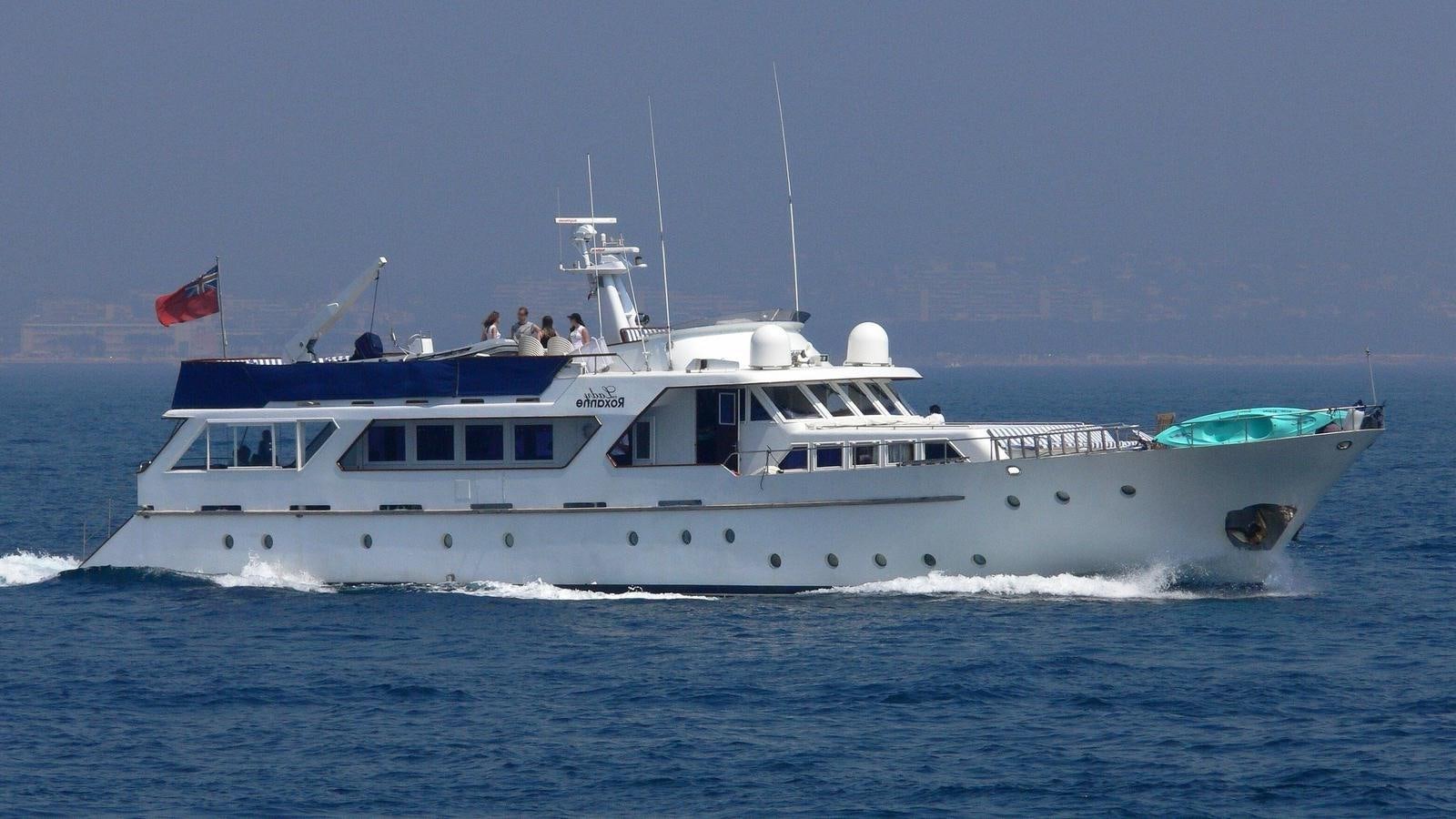 a boat on the water aboard MISS EVA Yacht for Sale
