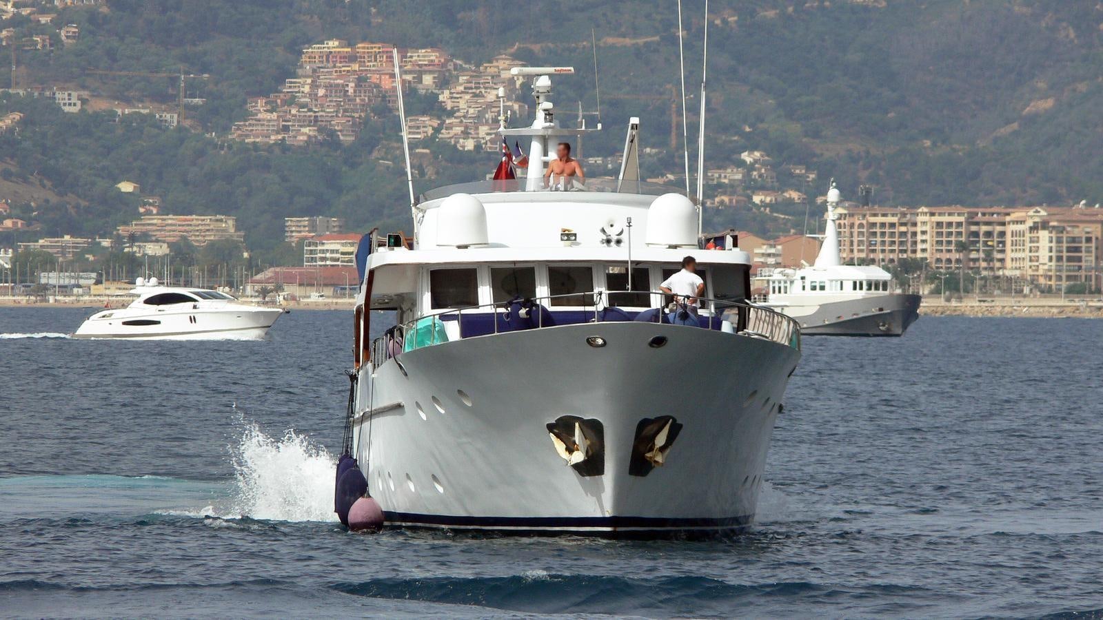 a boat with people on it aboard MISS EVA Yacht for Sale