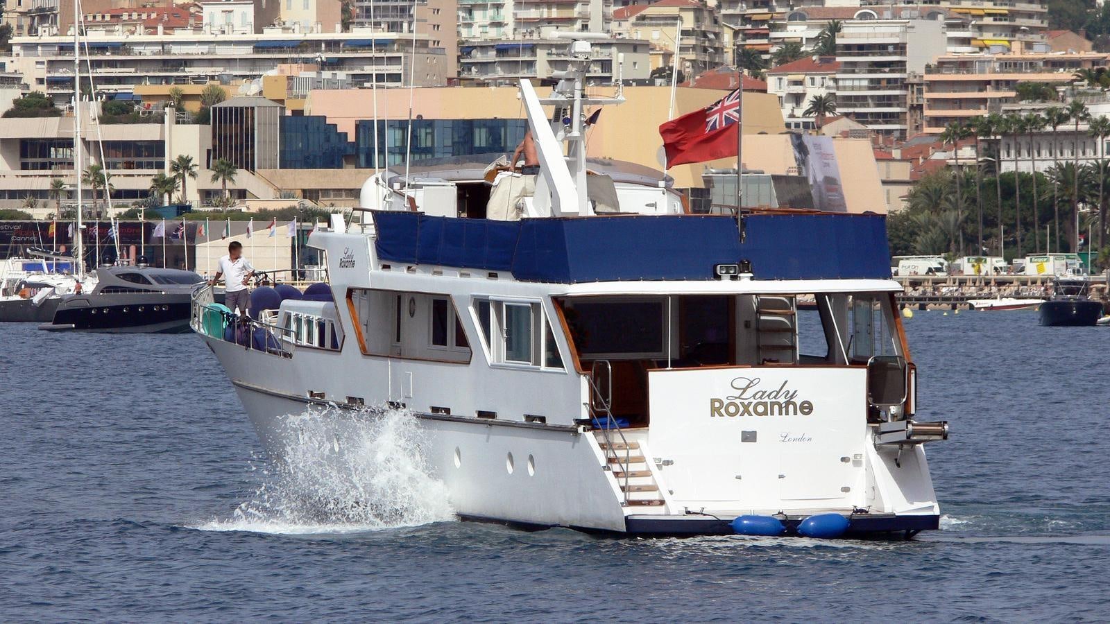 a boat on the water aboard MISS EVA Yacht for Sale