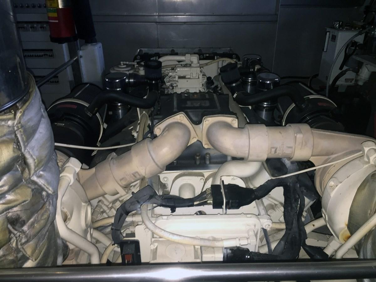 a close-up of a car engine aboard GIAVA Yacht for Sale