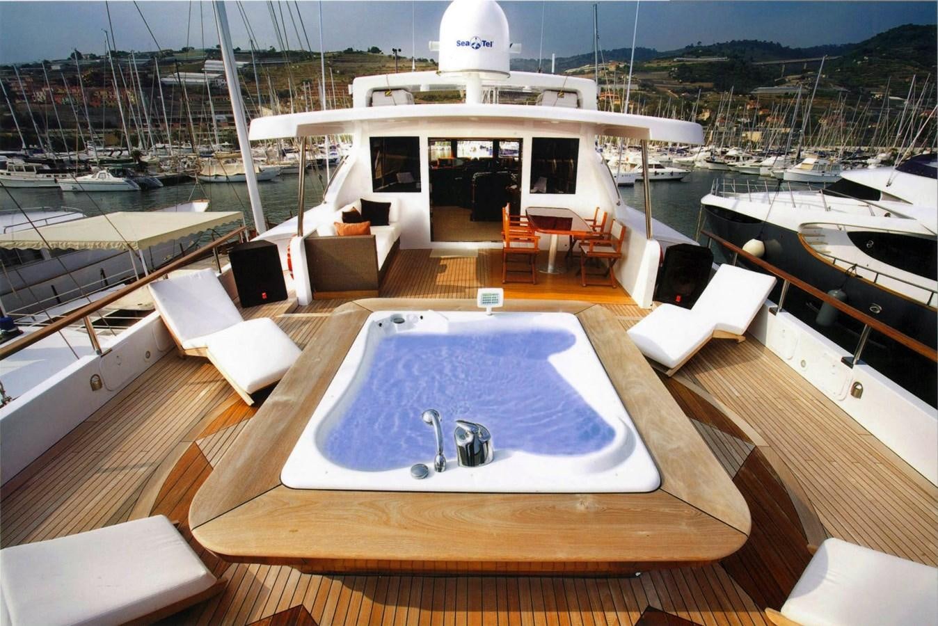 a boat on a deck aboard GIAVA Yacht for Sale