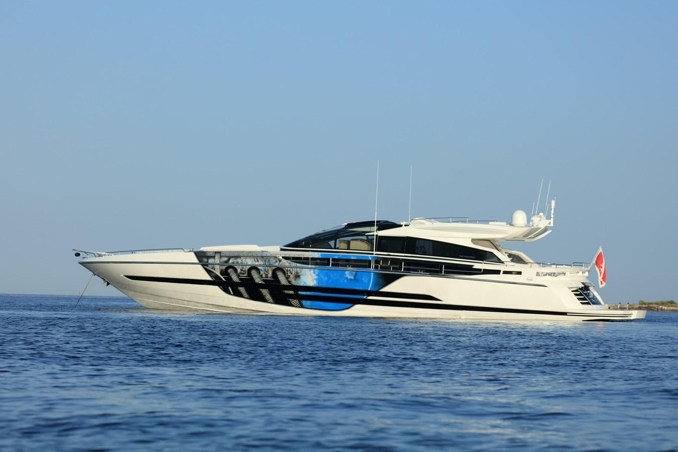 a boat in the water aboard ASTRO Yacht for Sale