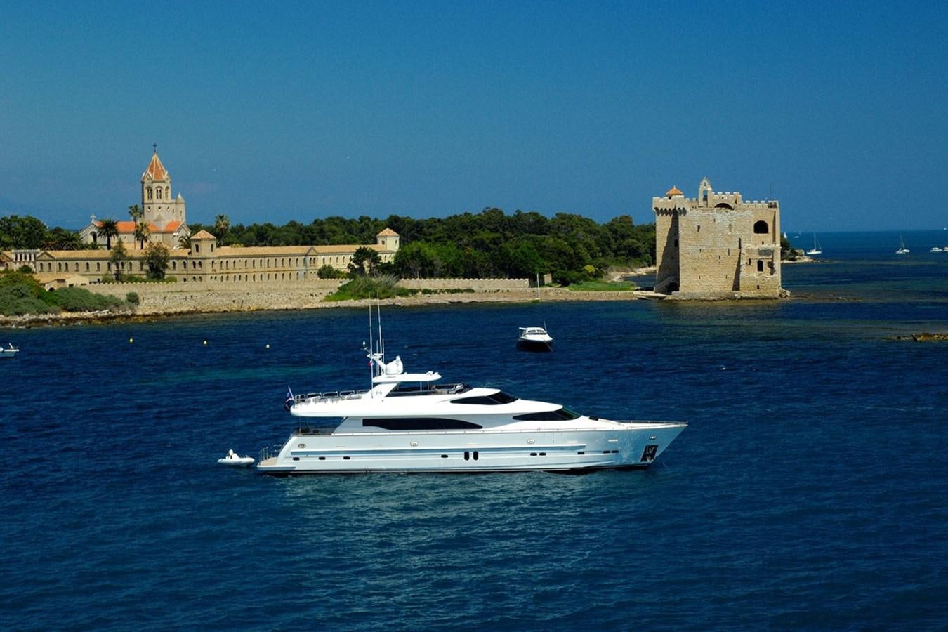 a boat in the water aboard TRIPLE 888 EIGHT Yacht for Sale