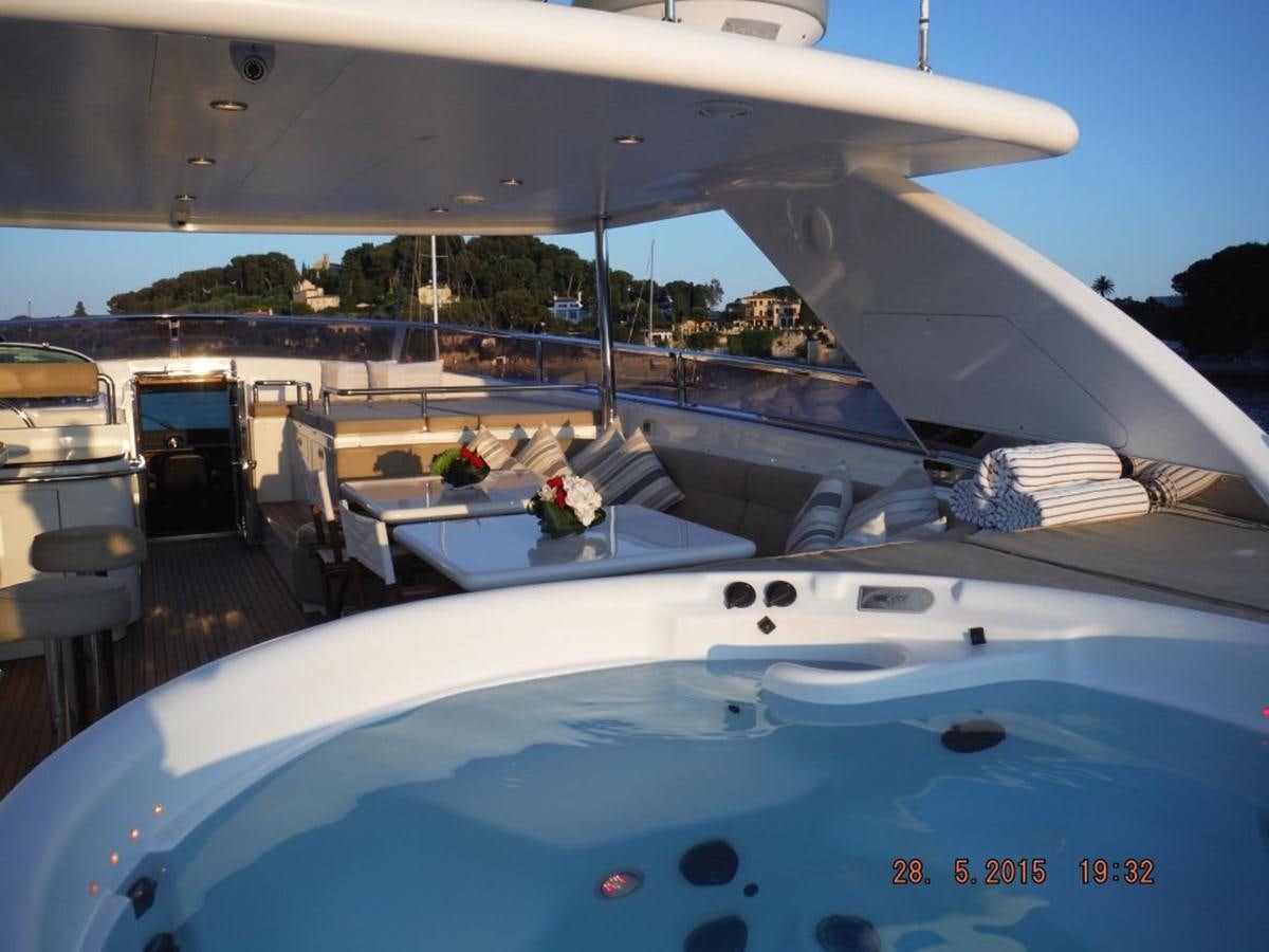 a boat on the water aboard TRIPLE 888 EIGHT Yacht for Sale