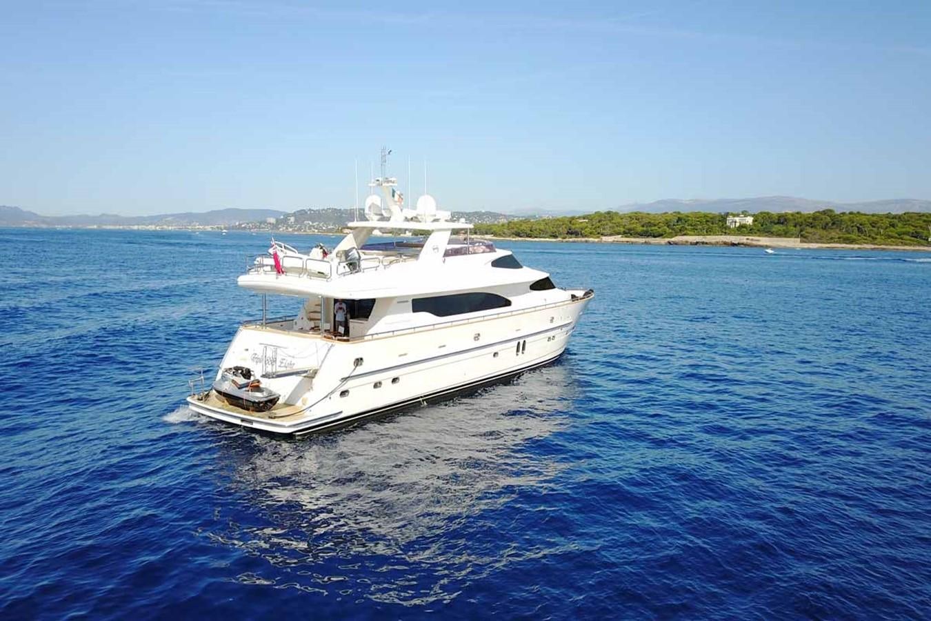 a boat on the water aboard TRIPLE 888 EIGHT Yacht for Sale