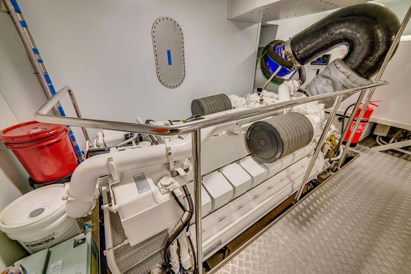 a white machine with pipes aboard GERRY'S FERRY Yacht for Sale