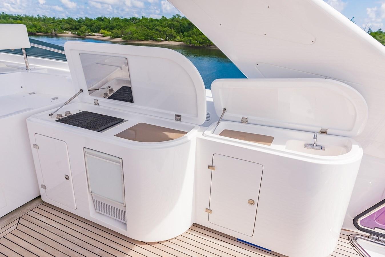 a white washing machine aboard GERRY'S FERRY Yacht for Sale