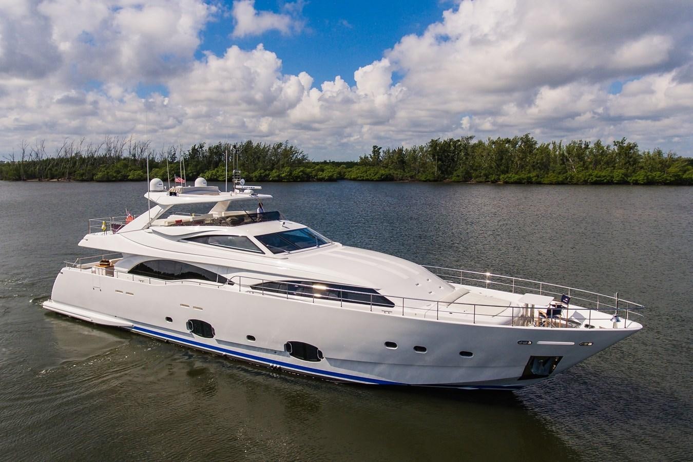 a white yacht on the water aboard GERRY'S FERRY Yacht for Sale