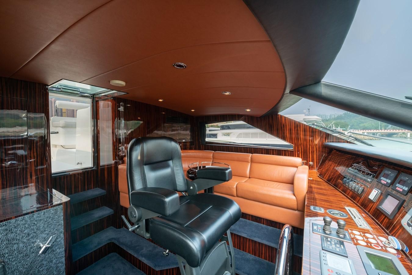 inside of a vehicle aboard VICTORIOUS Yacht for Charter