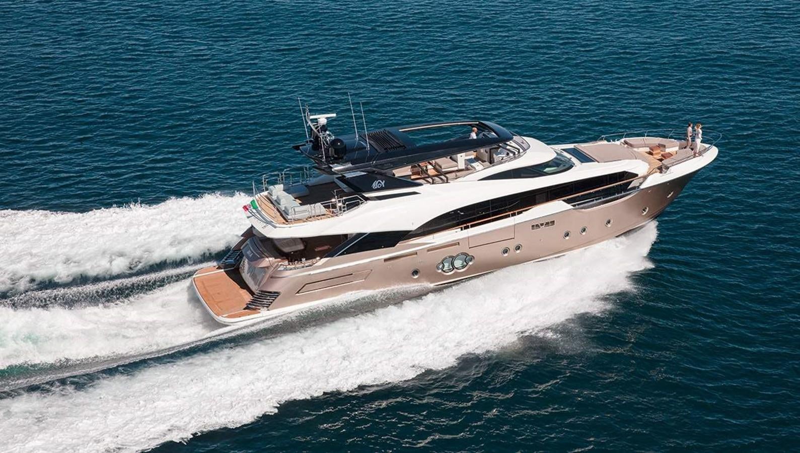 a boat on the water aboard MONTE CARLO YACHTS MCY 96 Yacht for Sale