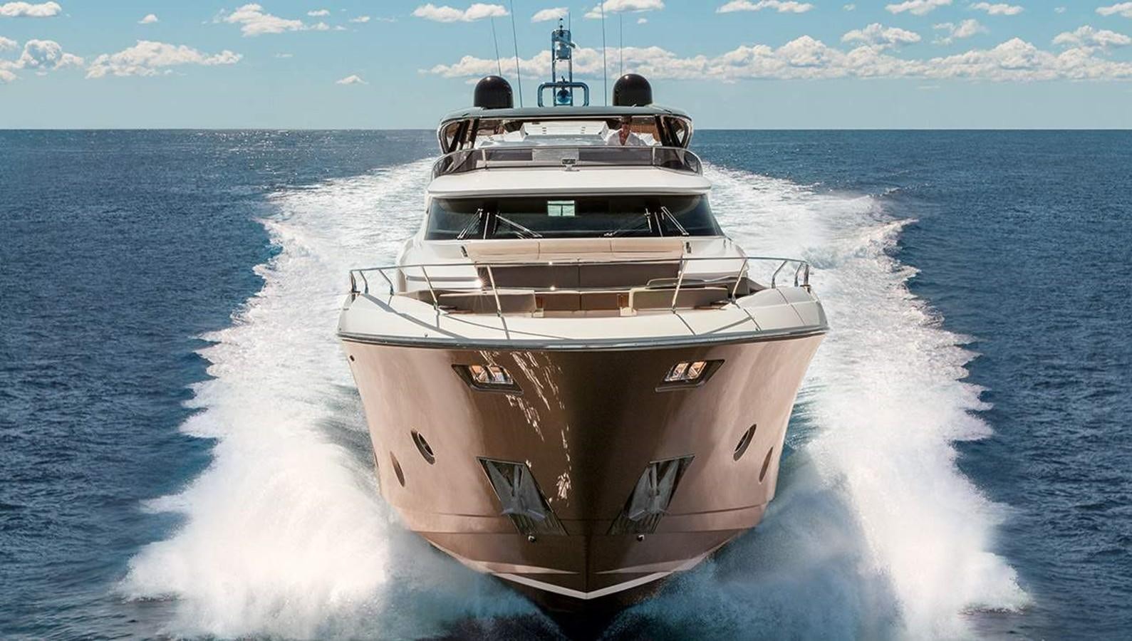 a boat on the water aboard MONTE CARLO YACHTS MCY 96 Yacht for Sale