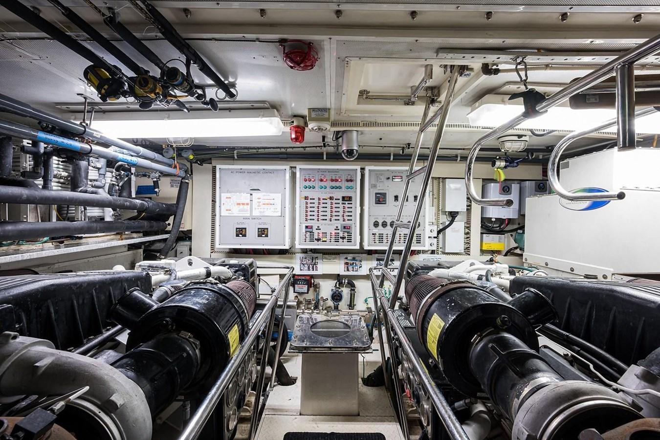 a large room with machinery aboard OSSUM DREAM Yacht for Sale