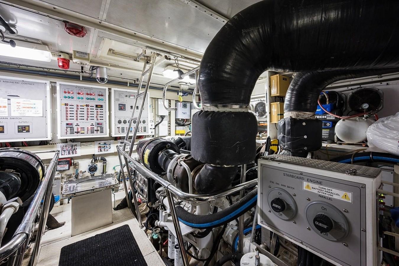 a room with machinery aboard OSSUM DREAM Yacht for Sale