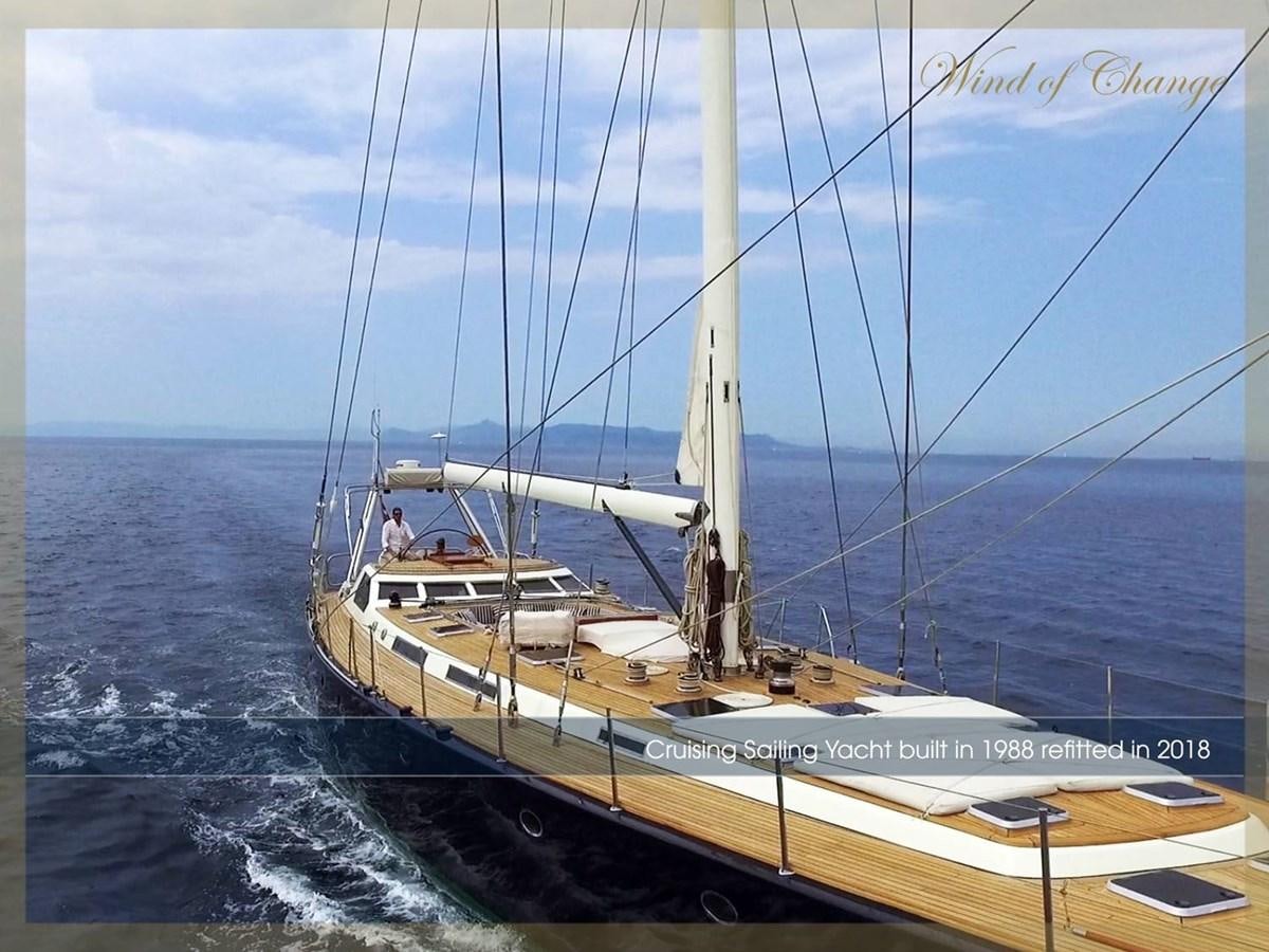 a boat on the water aboard WIND OF CHANGE Yacht for Sale