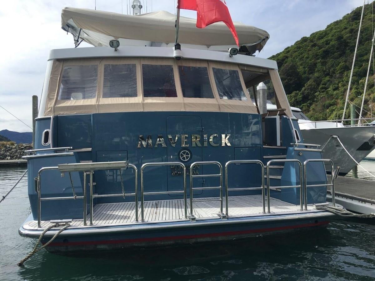 a boat on the water aboard MAVERICK Yacht for Sale
