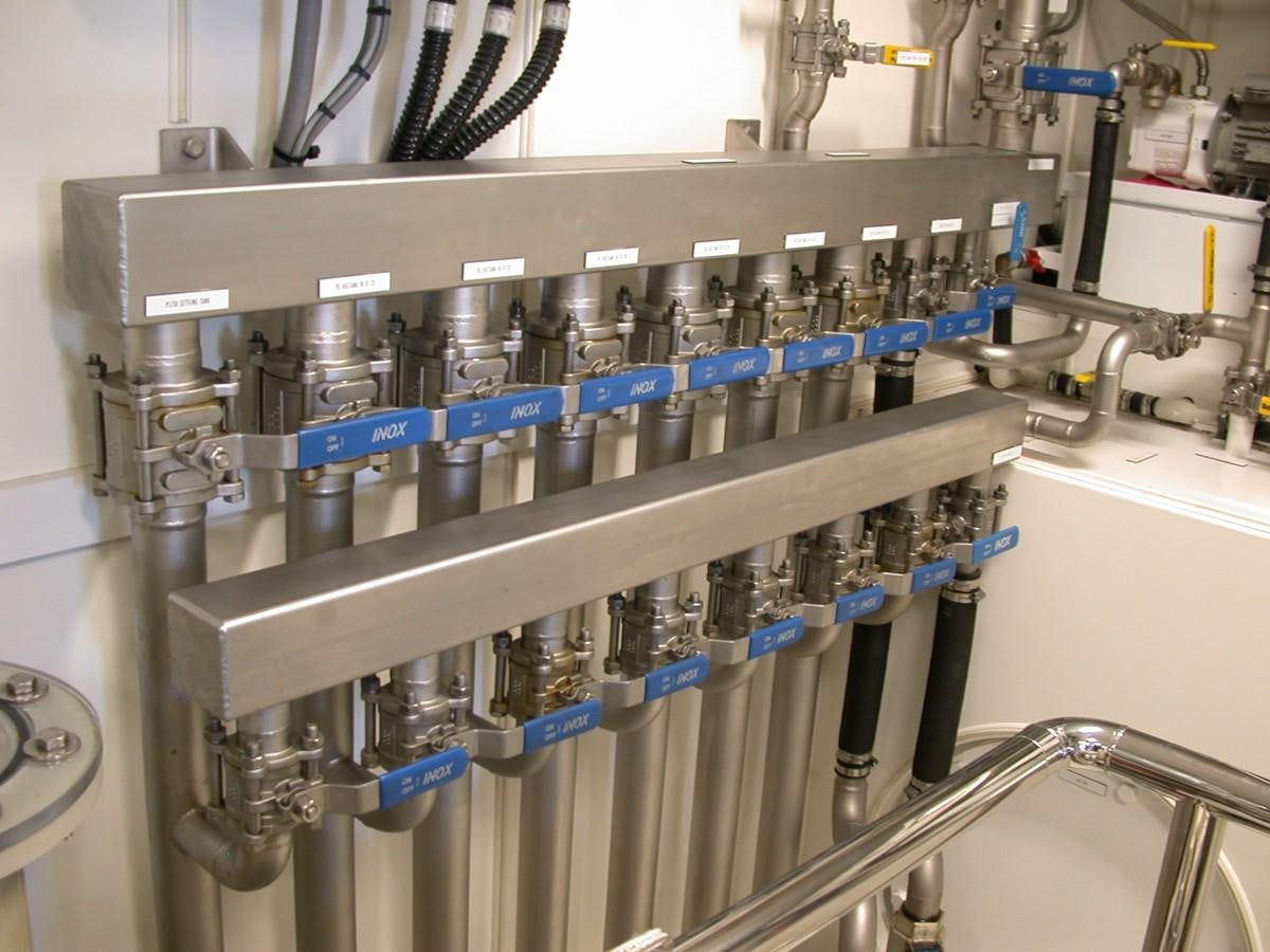 a close-up of a machine aboard MAVERICK Yacht for Sale