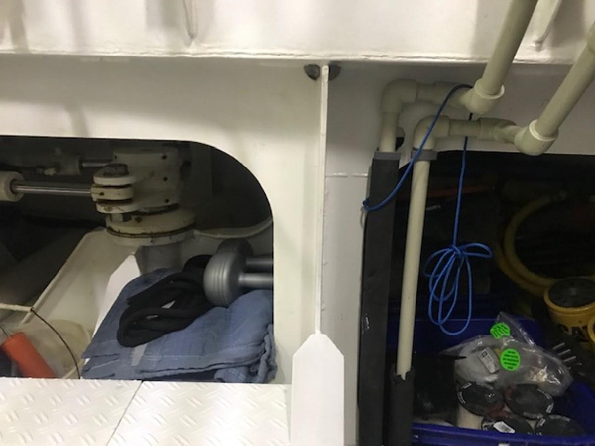 a sink with a few faucets and a towel aboard MAVERICK Yacht for Sale