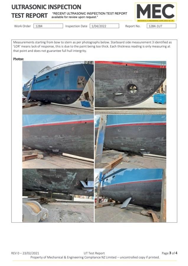 a screenshot of a computer aboard MAVERICK Yacht for Sale