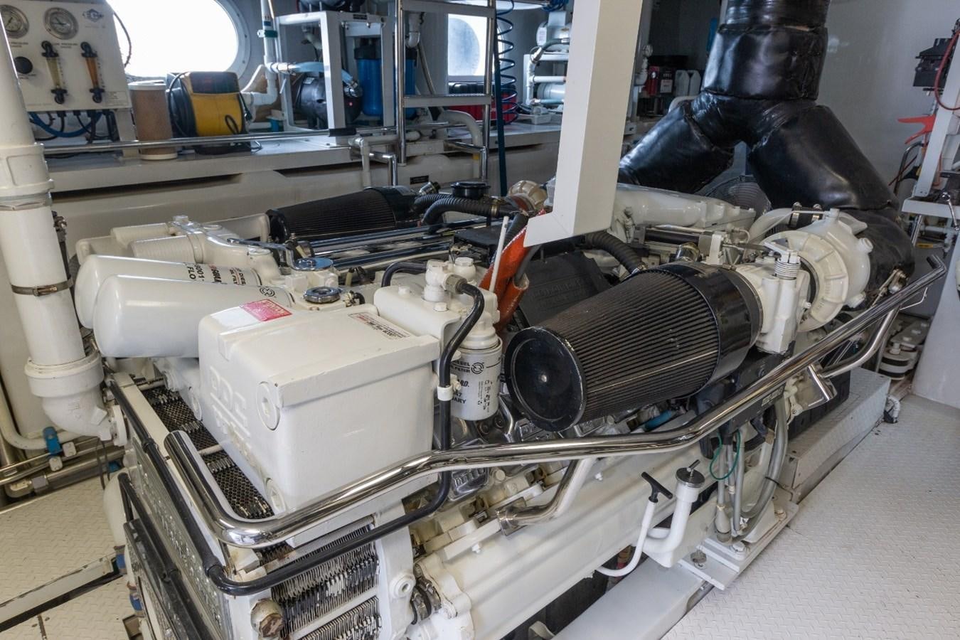 a machine with a large piece of equipment on it aboard CARPE DIEM Yacht for Sale