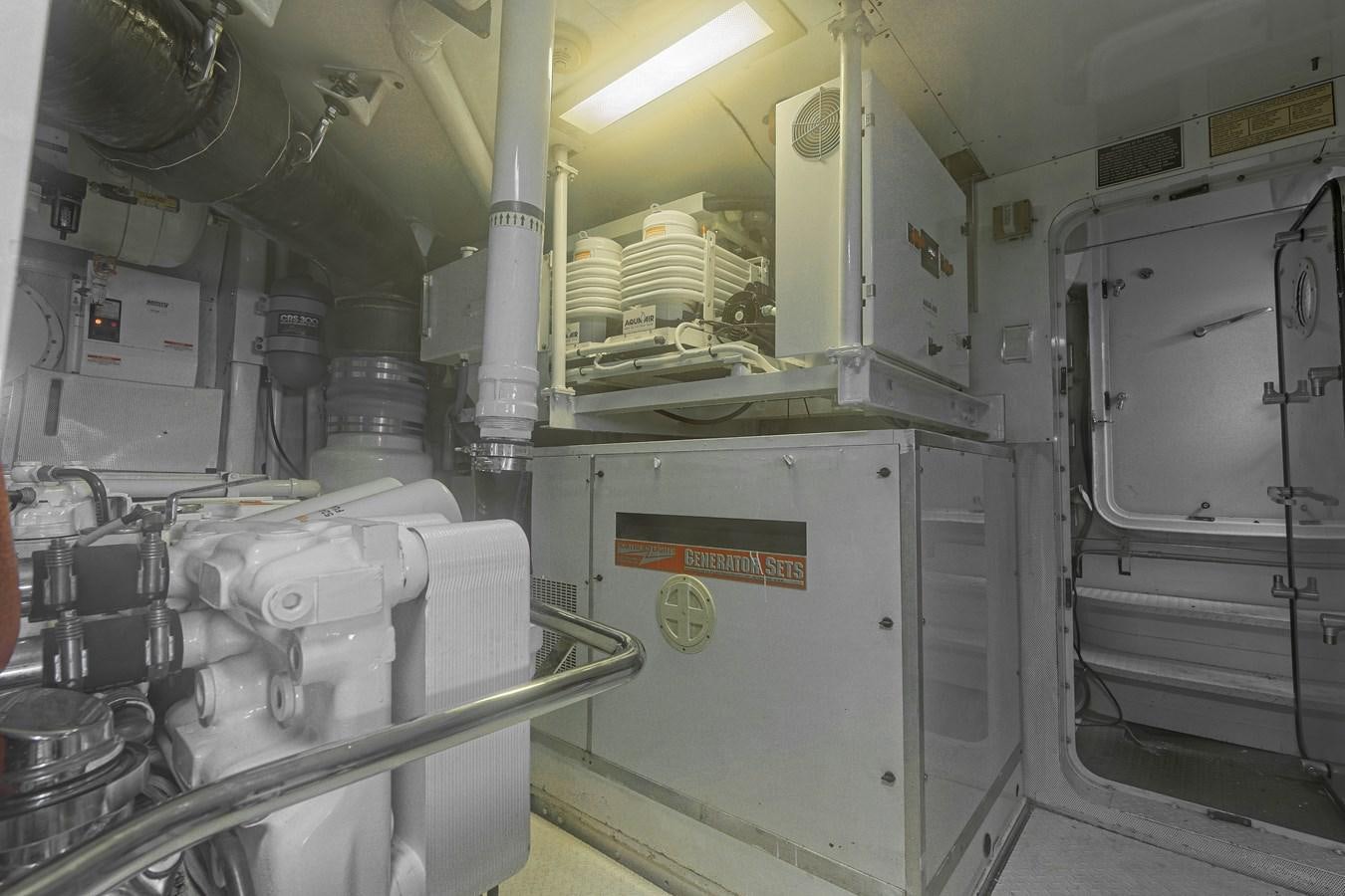 a room with machinery aboard CARPE DIEM Yacht for Sale