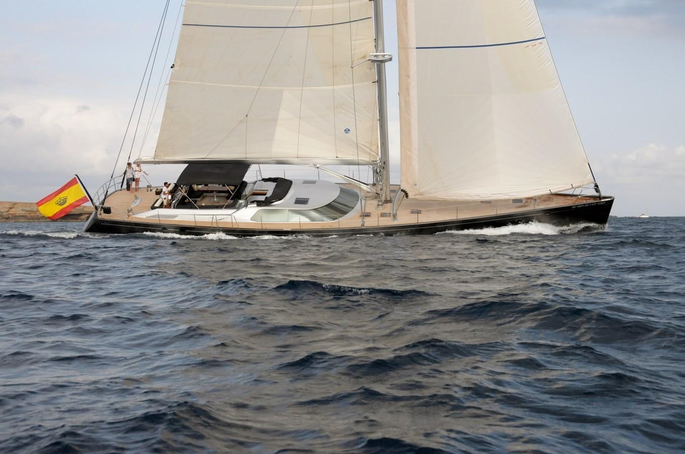 a sailboat on the water aboard FREE AT LAST Yacht for Sale