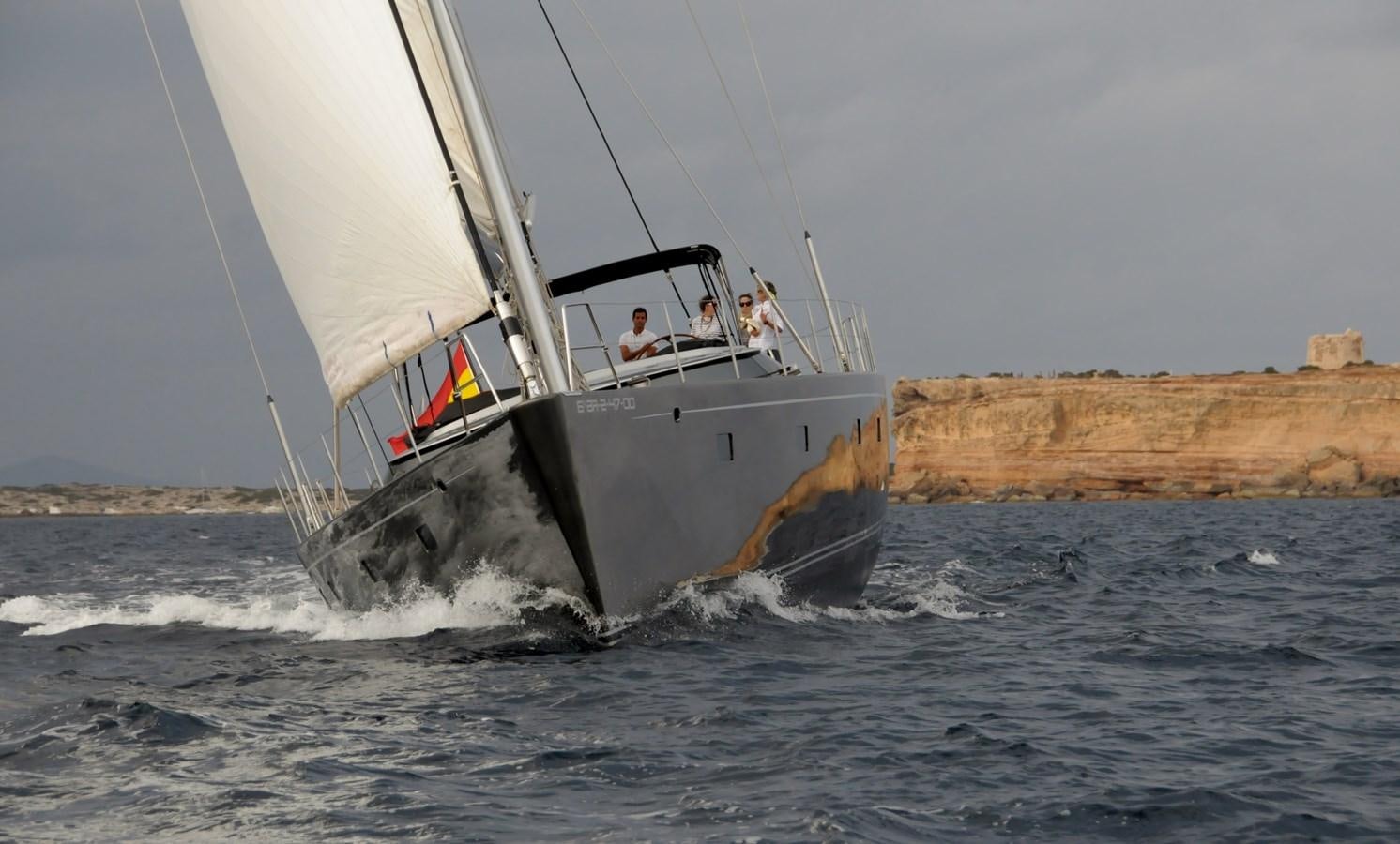 a sailboat on the water aboard FREE AT LAST Yacht for Sale