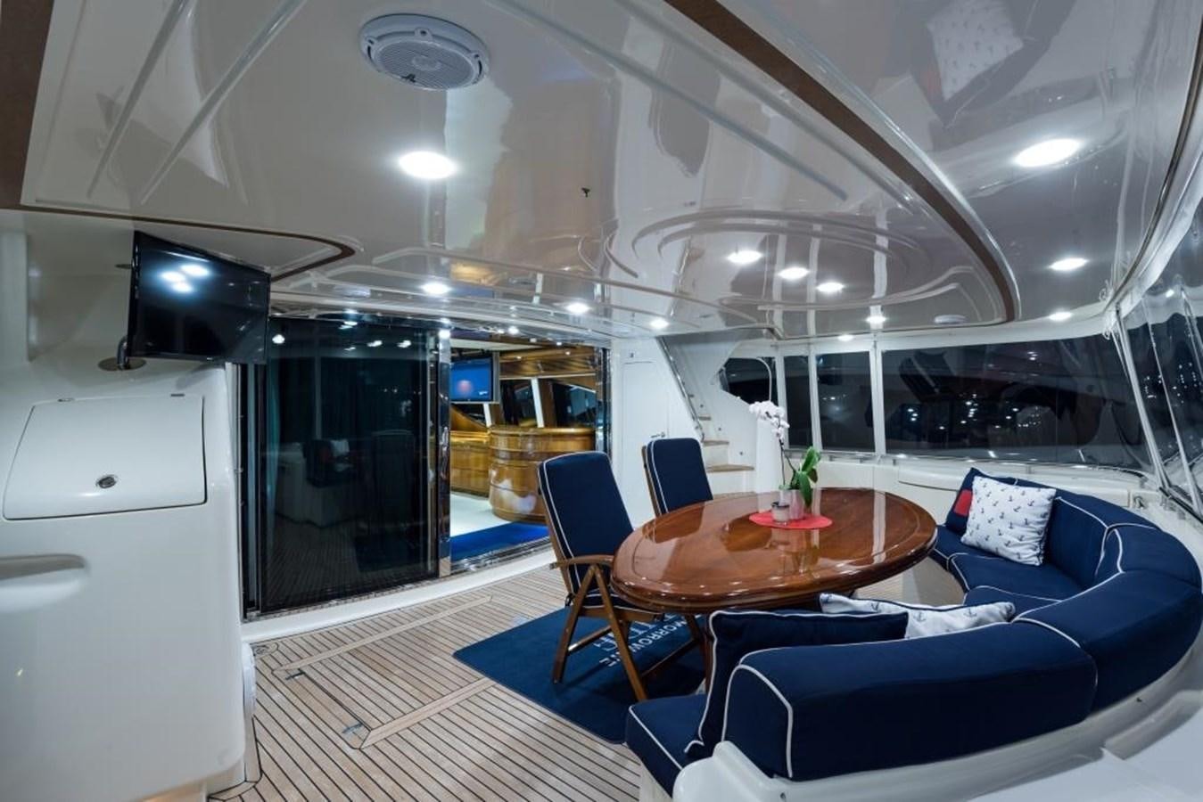 a room with a table and chairs aboard TOMORROW WE RIDE Yacht for Sale